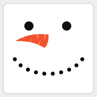 Smiling Snowman Sticker